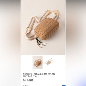 Shiraleah quilted belt bag